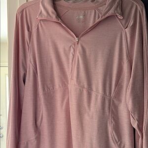 AVIA Light Pink Quarter-Zip Pullover
